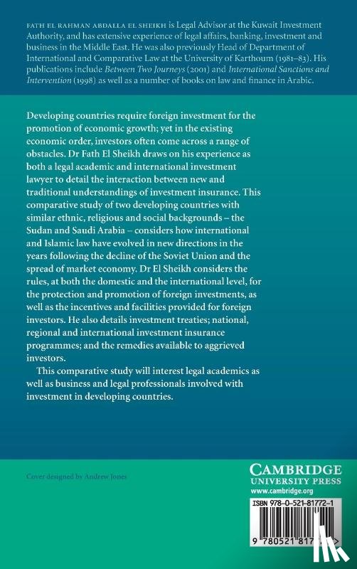 El Sheikh, Fath El Rahman Abdalla - The Legal Regime of Foreign Private Investment in Sudan and Saudi Arabia