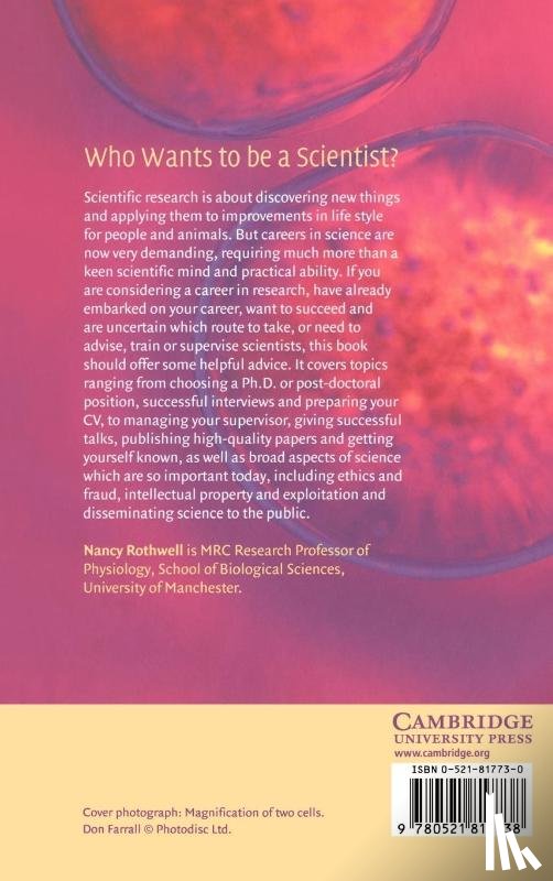 Rothwell, Nancy (University of Manchester) - Who Wants to be a Scientist?