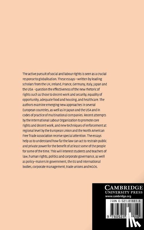  - Social and Labour Rights in a Global Context