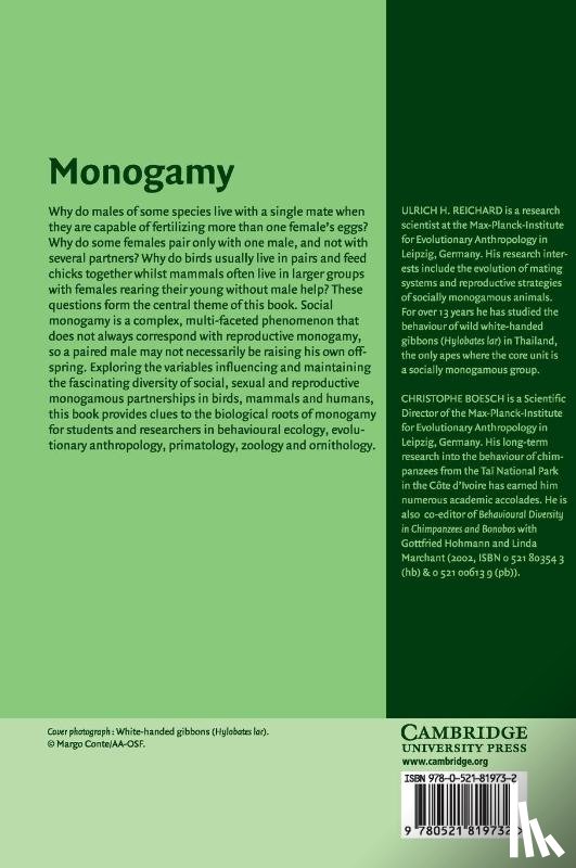  - Monogamy