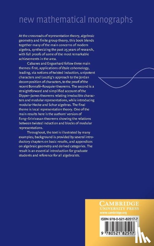 Cabanes, Marc (Universite de Paris VII (Denis Diderot)), Enguehard, Michel (Universite de Paris VII (Denis Diderot)) - Representation Theory of Finite Reductive Groups