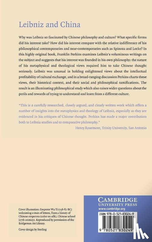 Perkins, Franklin (DePaul University - Leibniz and China