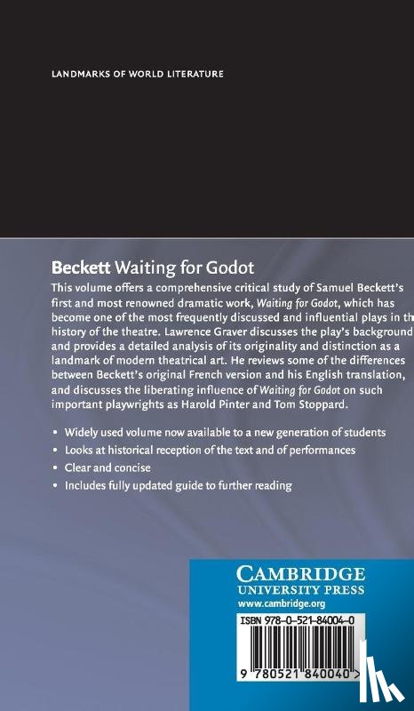 Graver, Lawrence - Beckett: Waiting for Godot