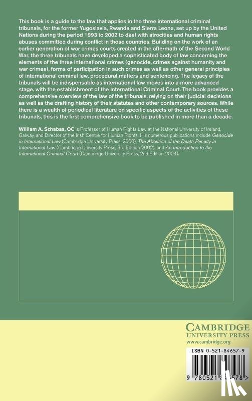 Schabas, William A. (National University of Ireland - The UN International Criminal Tribunals