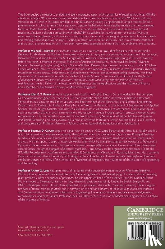 Friswell, Michael I. (Swansea University), Penny, John E. T. (Aston University), Garvey, Seamus D. (University of Nottingham), Lees, Arthur W. (Swansea University) - Dynamics of Rotating Machines