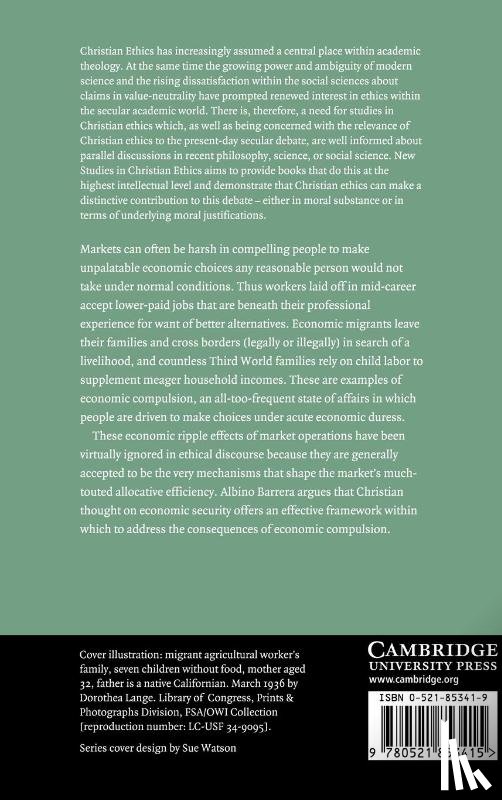 Barrera, Albino (Providence College - Economic Compulsion and Christian Ethics