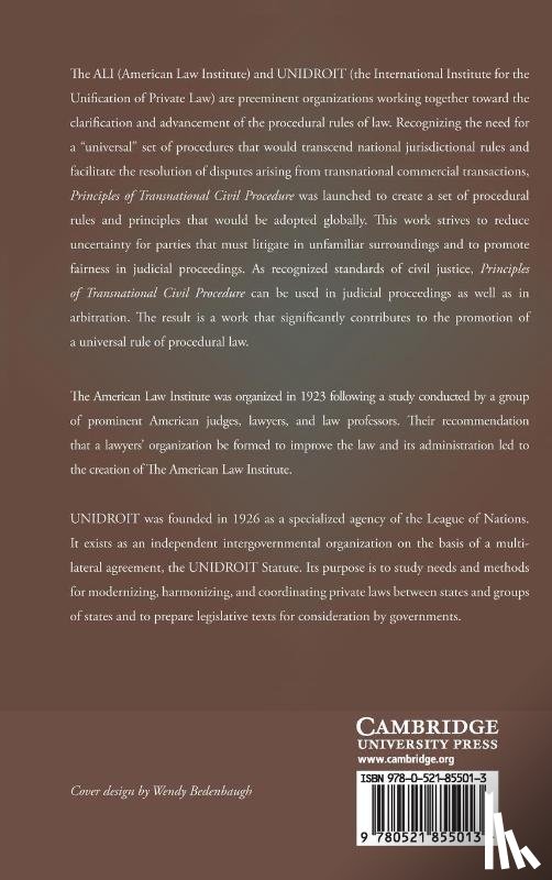 American Law Institute - Principles of Transnational Civil Procedure