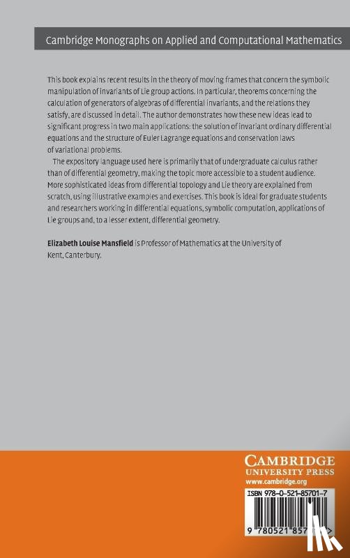 Mansfield, Elizabeth Louise (University of Kent - A Practical Guide to the Invariant Calculus
