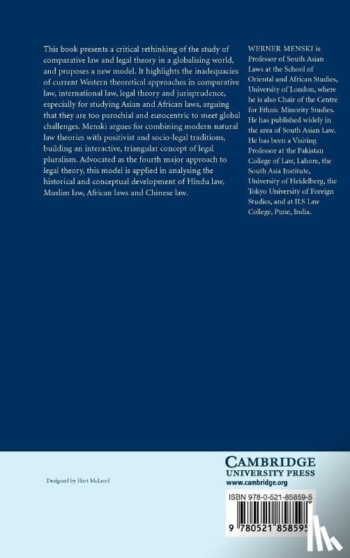 Menski, Werner F. (School of Oriental and African Studies - Comparative Law in a Global Context