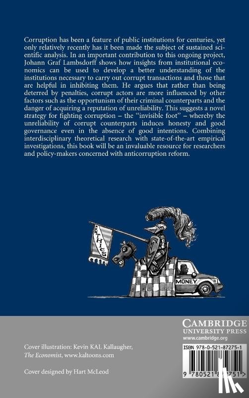 Lambsdorff, Johann Graf - The Institutional Economics of Corruption and Reform