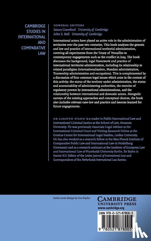 Stahn, Carsten (University of Wales - The Law and Practice of International Territorial Administration