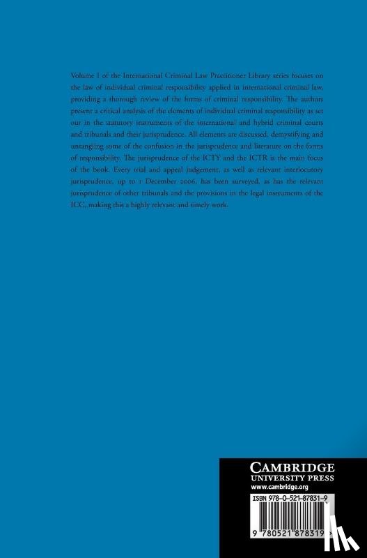 Boas, Gideon (Monash University, Bischoff, James L., Reid, Natalie L. - International Criminal Law Practitioner Library