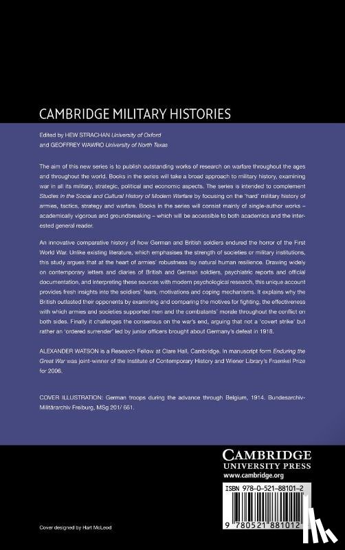 Watson, Alexander (Research Fellow - Enduring the Great War