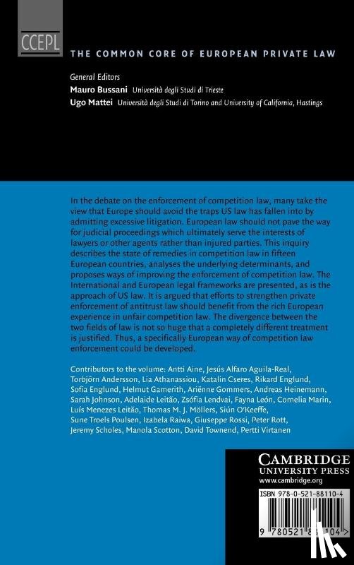  - The Enforcement of Competition Law in Europe