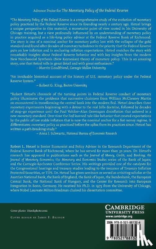 Hetzel, Robert L. - The Monetary Policy of the Federal Reserve