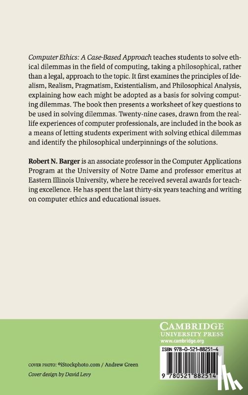 Barger, Robert N. - Computer Ethics