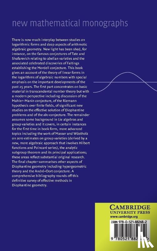 Baker, A. (University of Cambridge), Wustholz, G. - Logarithmic Forms and Diophantine Geometry