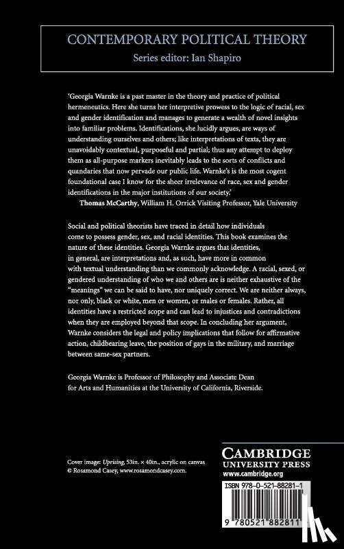 Warnke, Georgia (University of California - After Identity