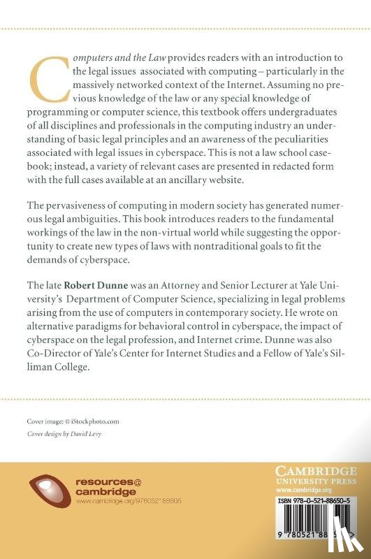 Dunne, Robert (Yale University - Computers and the Law