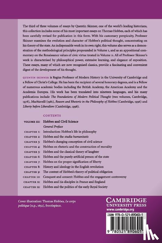 Skinner, Quentin (University of Cambridge) - Visions of Politics