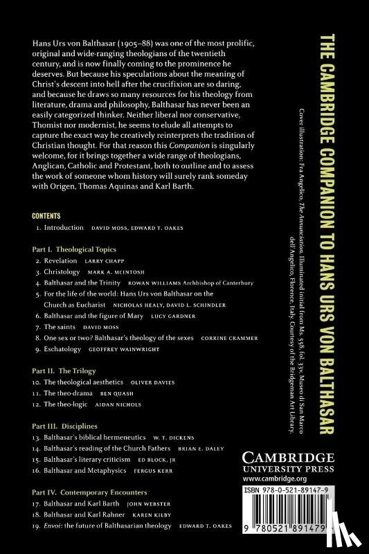  - The Cambridge Companion to Hans Urs von Balthasar