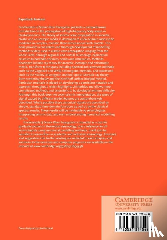 Chapman, Chris (Schlumberger Cambridge Research Ltd) - Fundamentals of Seismic Wave Propagation