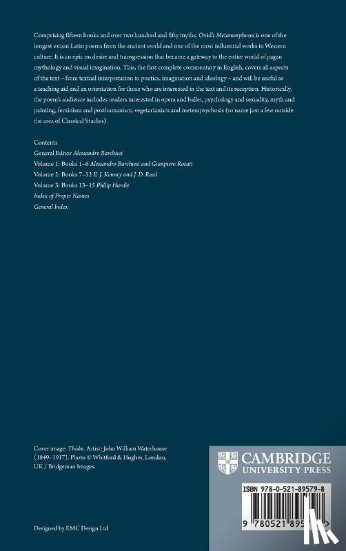  - A Commentary on Ovid's Metamorphoses: Volume 1, General Introduction and Books 1-6