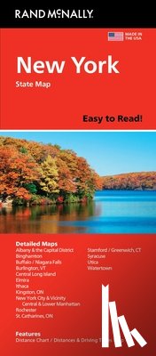 Rand Mcnally - Rand Mcnally: Rand McNally Easy to Read: New York State Map
