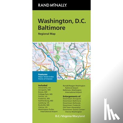 Rand McNally - Rand McNally Washington DC/Baltimore MD Regional Map