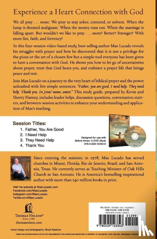 Lucado, Max - Before Amen Bible Study Guide