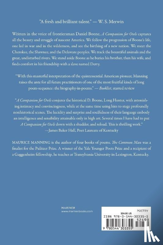 Manning, Maurice - A Companion for Owls