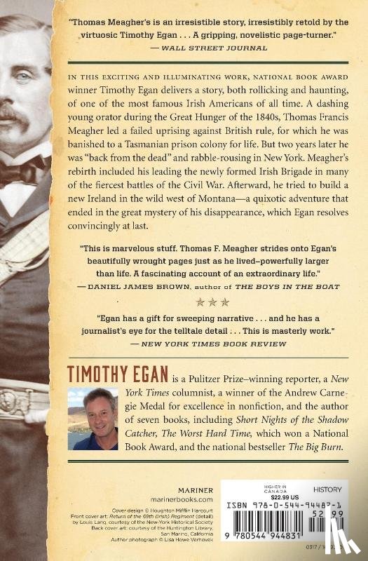 Egan, Timothy - The Immortal Irishman
