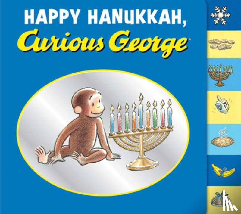 H. A. Rey, Rey, Margret Rey, Rey - Happy Hanukkah, Curious George tabbed board book