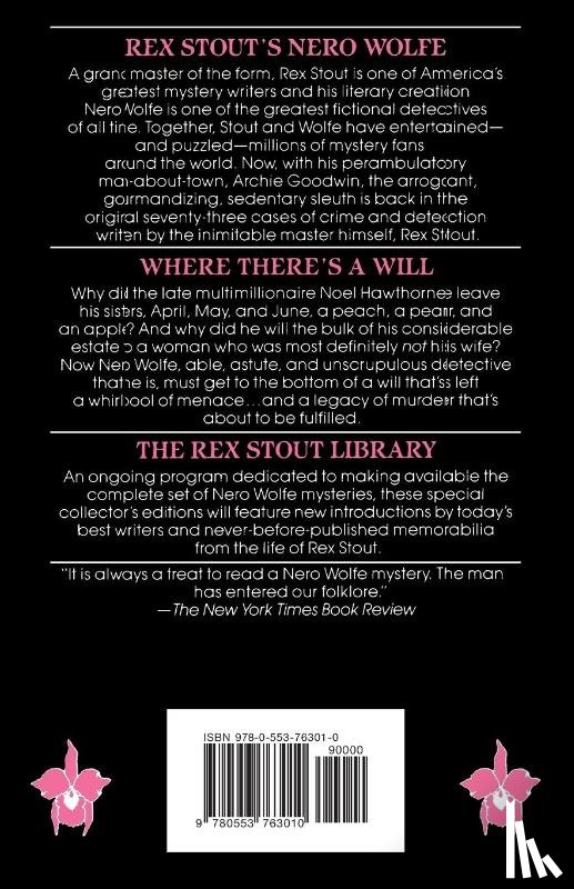 Stout, Rex - Where There's a Will