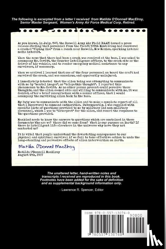 Spencer, Lawrence - Alien Interview - Deluxe Study Edition
