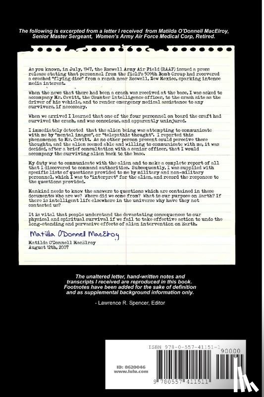 Spencer, Lawrence R. - Alien Interview - Readers Edition