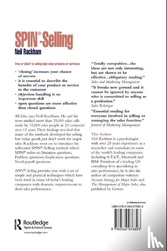 Rackham, Neil - SPIN® -Selling