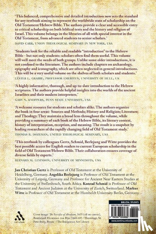 Gertz, Professor Jan Christian, Berlejung, Professor Angelika, Schmid, Professor Konrad, Witte, Professor Markus - T&T Clark Handbook of the Old Testament