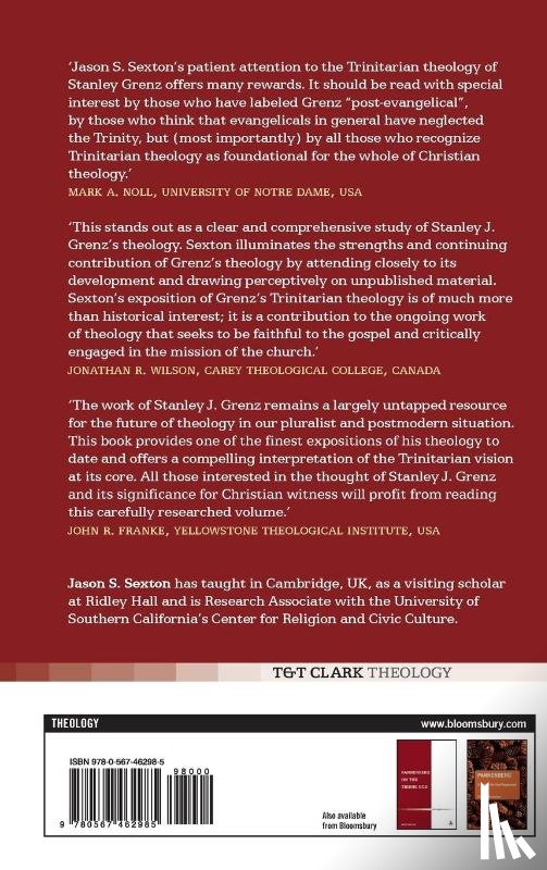 Sexton, Dr Jason S. - The Trinitarian Theology of Stanley J. Grenz