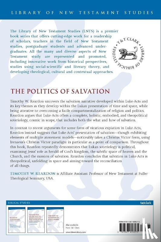 Reardon, Dr. Timothy W. (Fuller Theological Seminary - The Politics of Salvation