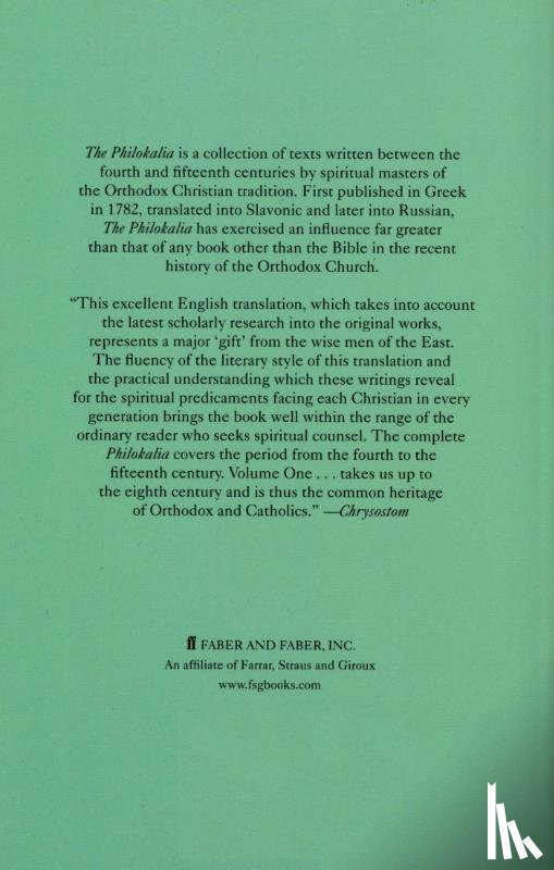 Palmer, G.E.H. - The Philokalia Vol 1