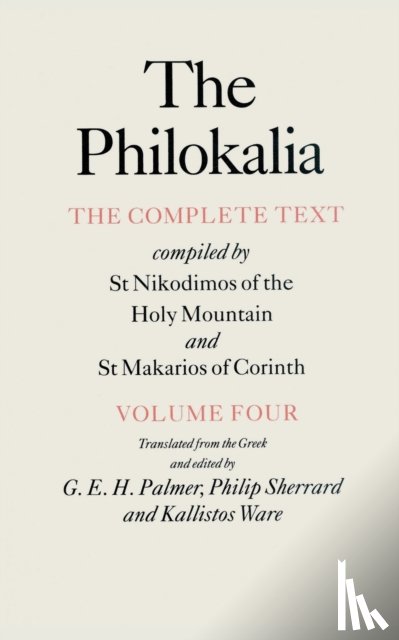 Palmer, G.E.H. - The Philokalia Vol 4