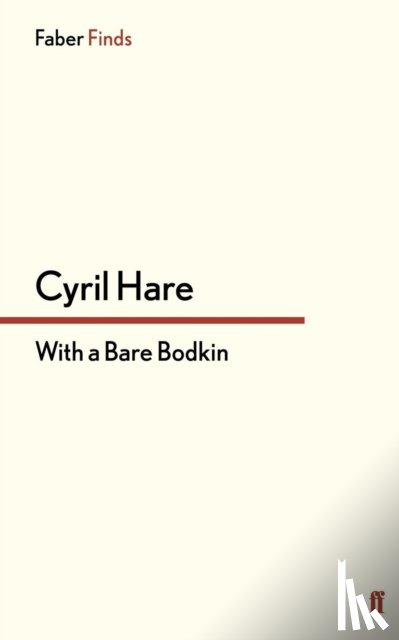 Hare, Cyril - With a Bare Bodkin
