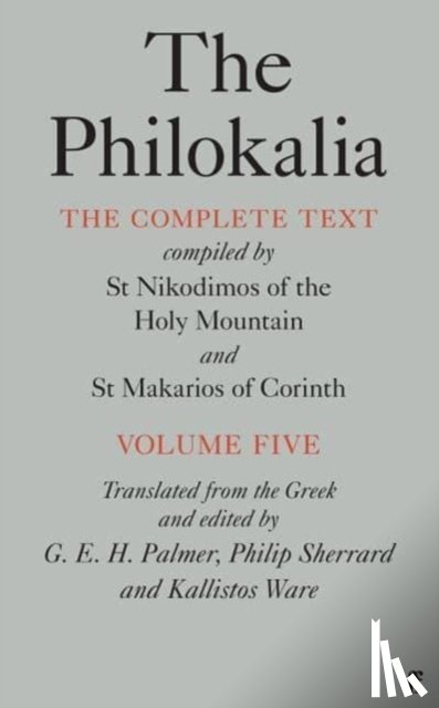 Palmer, G.E.H. - The Philokalia Vol 5