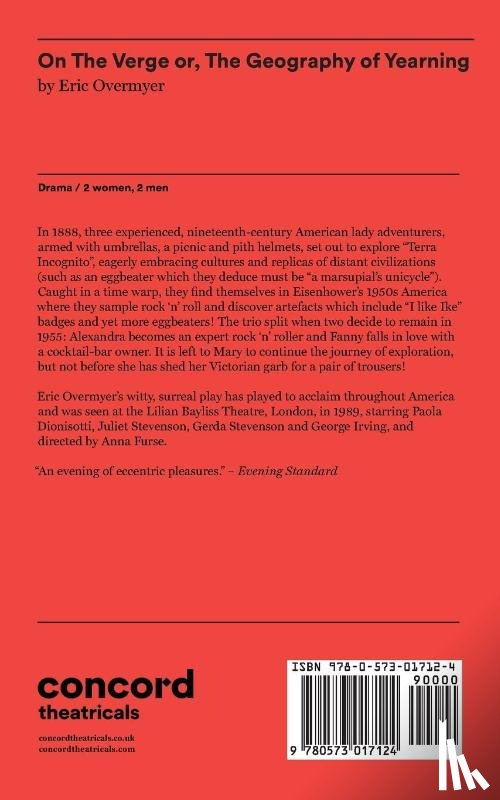 Overmyer, Eric - On the Verge or the Geography of Yearning
