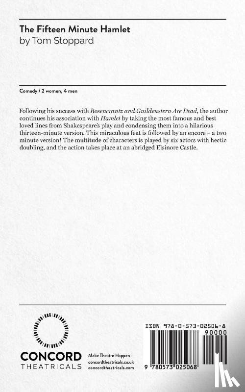 Stoppard, Tom - The Fifteen Minute Hamlet