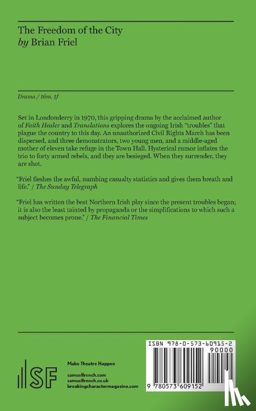 Friel, Brian - The Freedom of the City