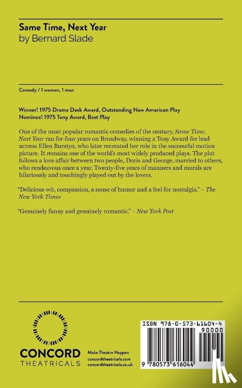 Slade, Bernard - Same Time, Next Year