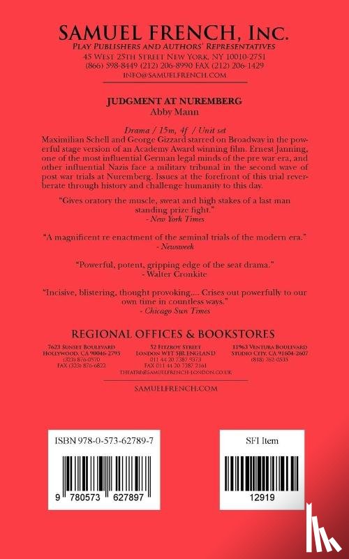 Mann, Abby - Judgment at Nuremberg