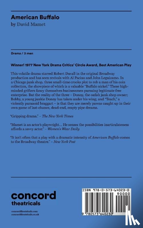 Mamet, David - American Buffalo